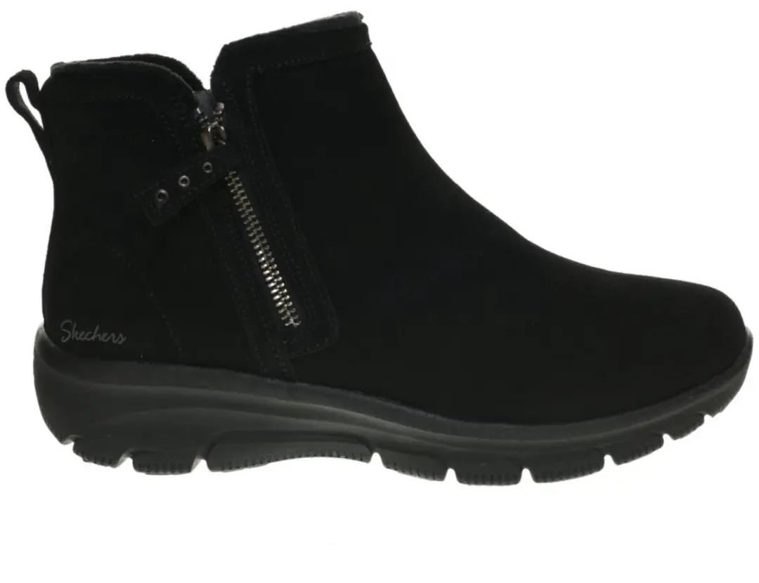 Skechers Korte Laars 168188 BBK Easy Going Urban Zip Zwart