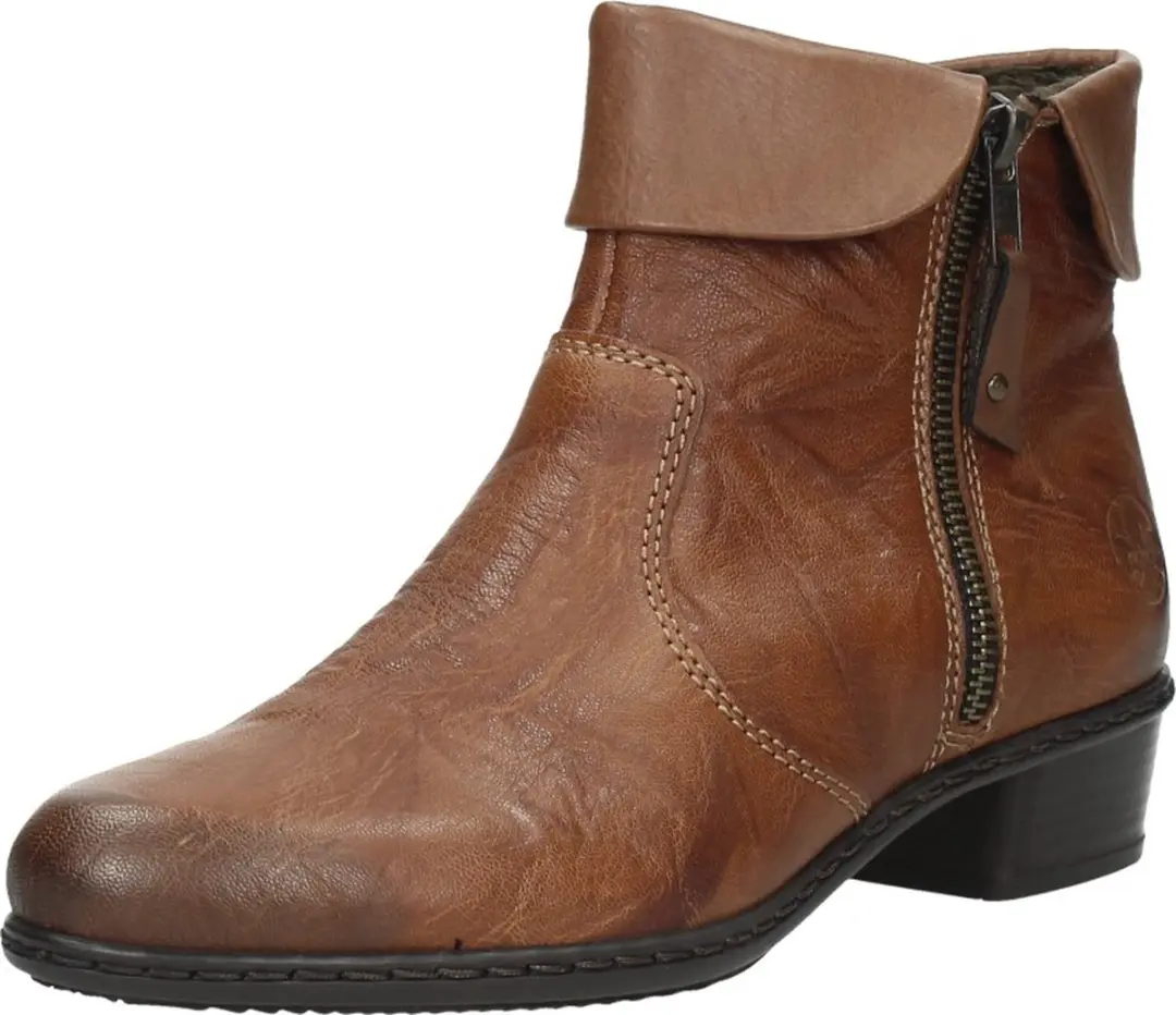Rieker Enkellaarsjes cognac - 40