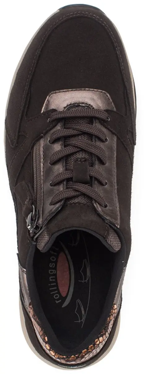 Gabor Rolling Soft Dames Sneakers 0106.01.008 - Donkerbruin