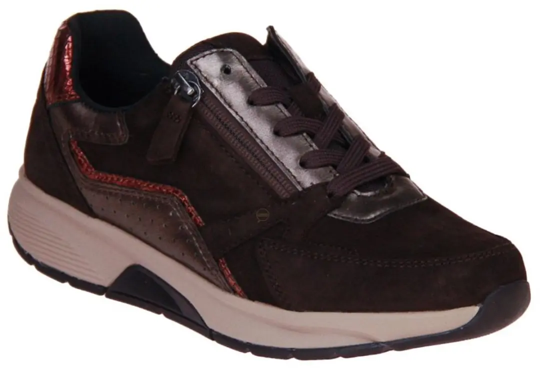 Gabor Rolling Soft Dames Sneakers 0106.01.008 - Donkerbruin