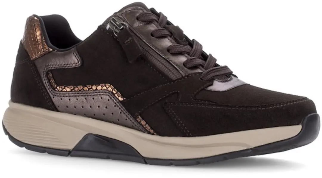 Gabor Rolling Soft Dames Sneakers 0106.01.008 - Donkerbruin