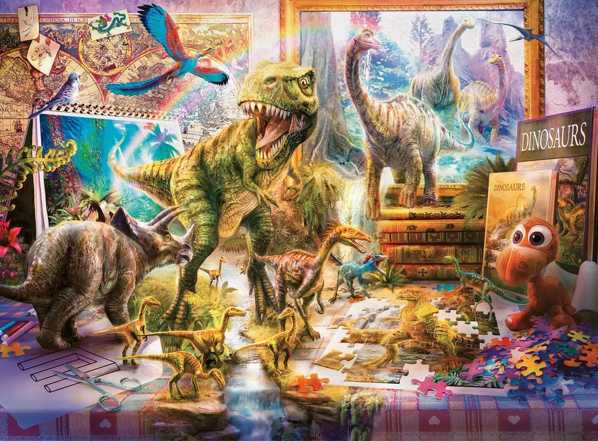Ravensburger Dino Toys Come to Life Legpuzzel 100 XXL Stuks - Multicolor