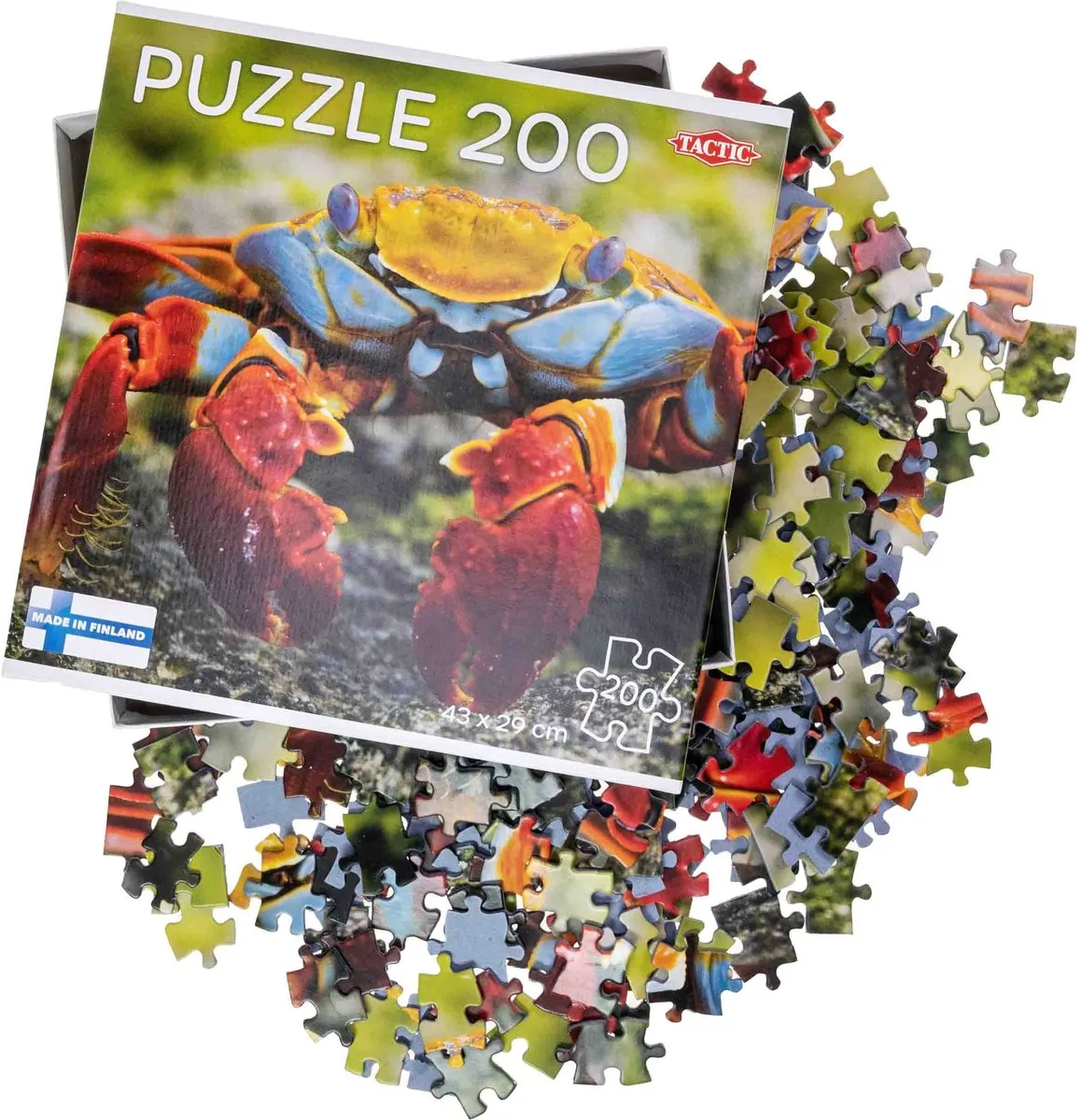 Tactic Colourful Crab Puzzel 200 Stuks - Kleurrijk
