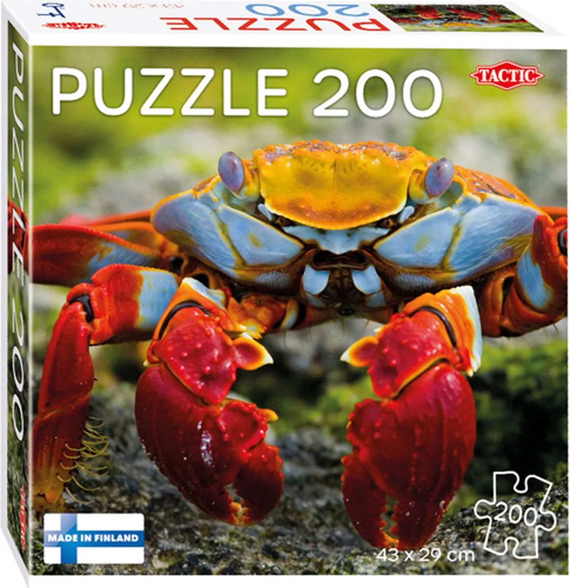 Tactic Colourful Crab Puzzel 200 Stuks - Kleurrijk