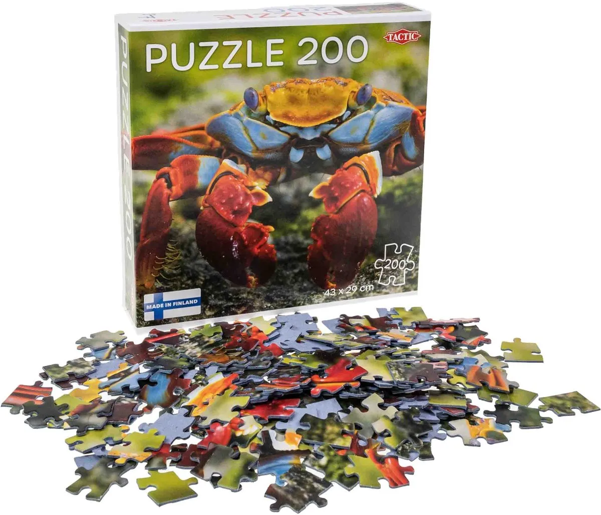 Tactic Colourful Crab Puzzel 200 Stuks - Kleurrijk