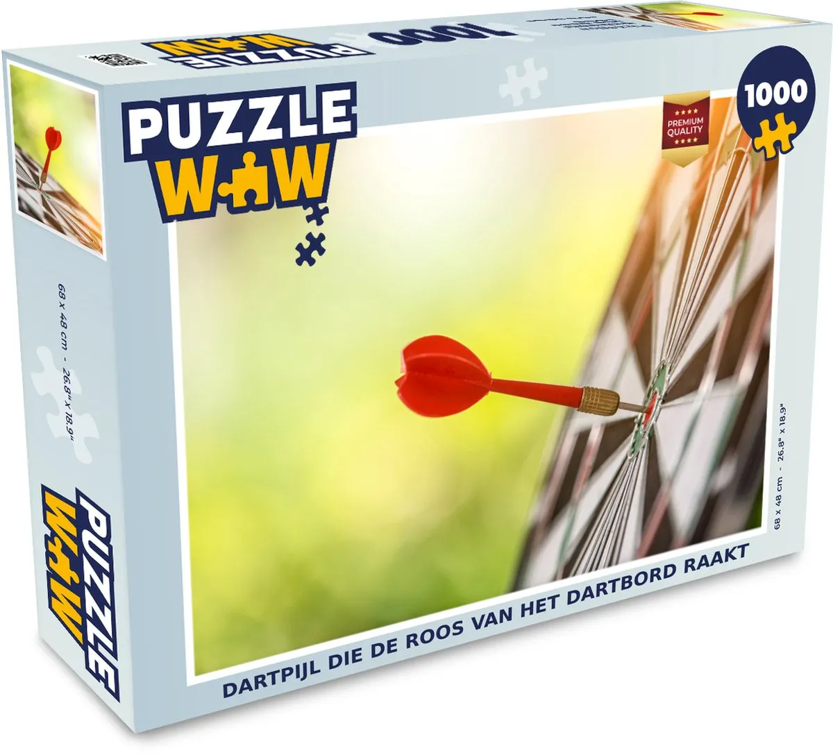 PuzzleWow Dartpijl Legpuzzel 1000 Stuks - Multicolor