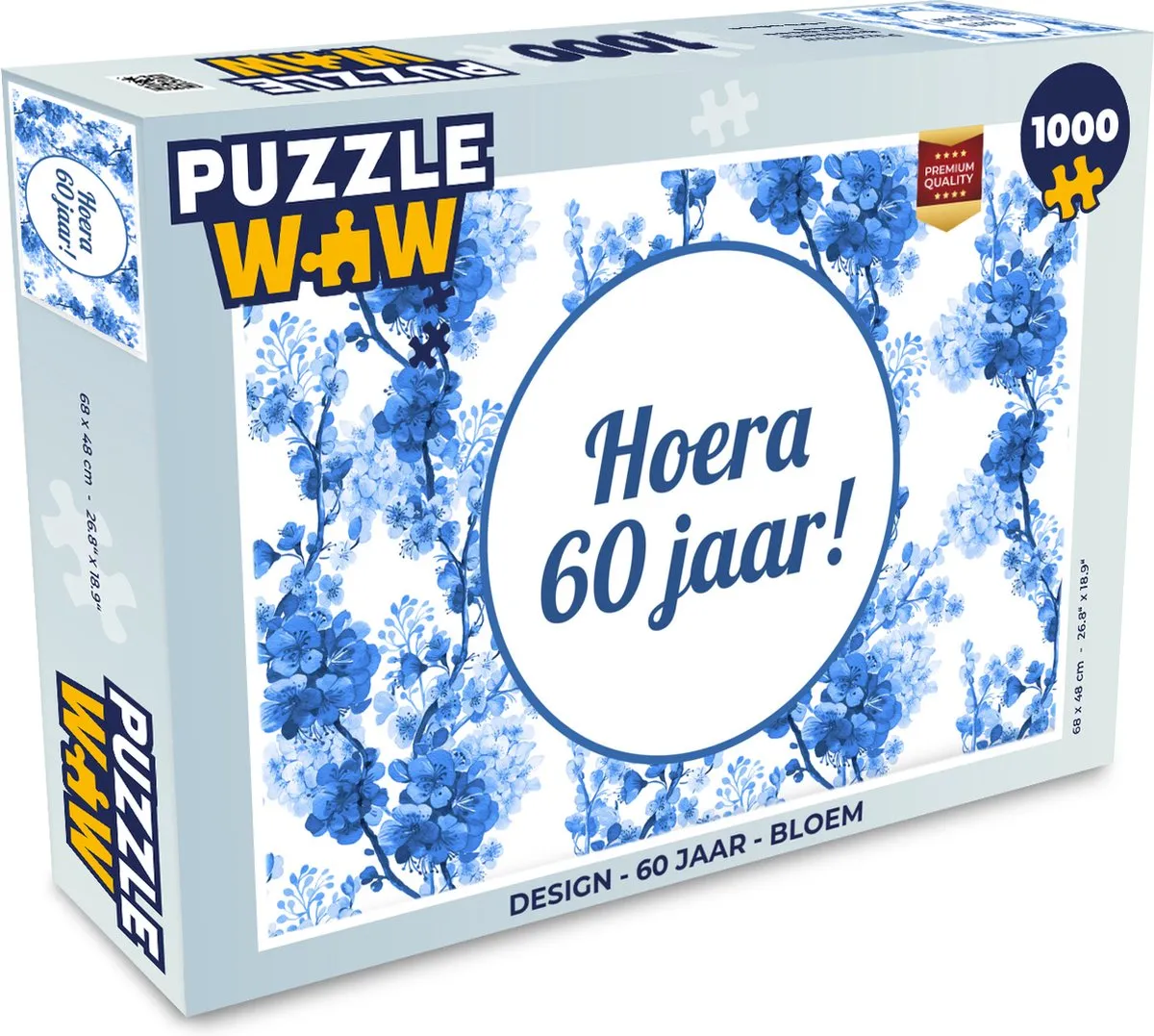 PuzzleWow Bloem Legpuzzel 1000 Stuks - Multicolor