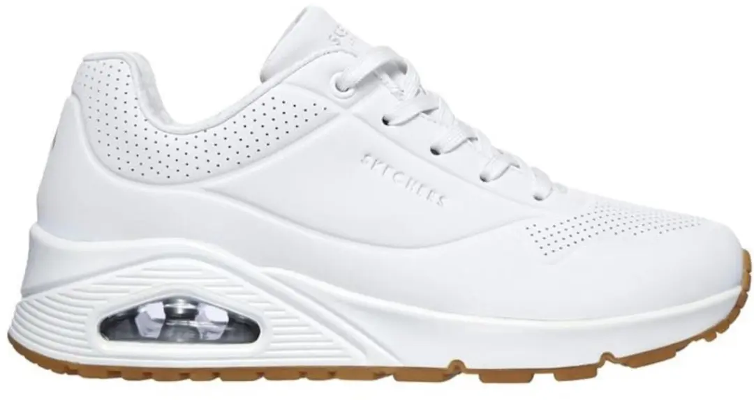 Skechers Uno Stand On Air Dames Pantoffels - Wit