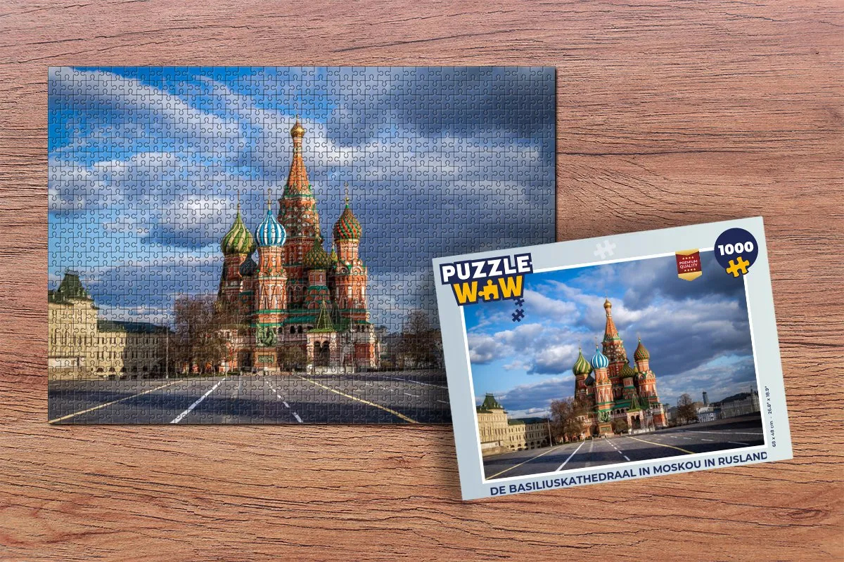 PuzzleWow De Basiliuskathedraal Legpuzzel 1000 Stuks - Multicolor