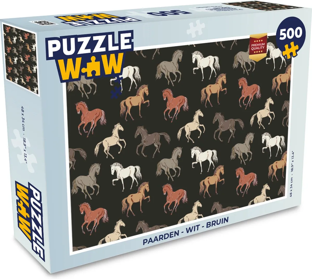 PuzzleWow Paarden Legpuzzel 500 Stuks