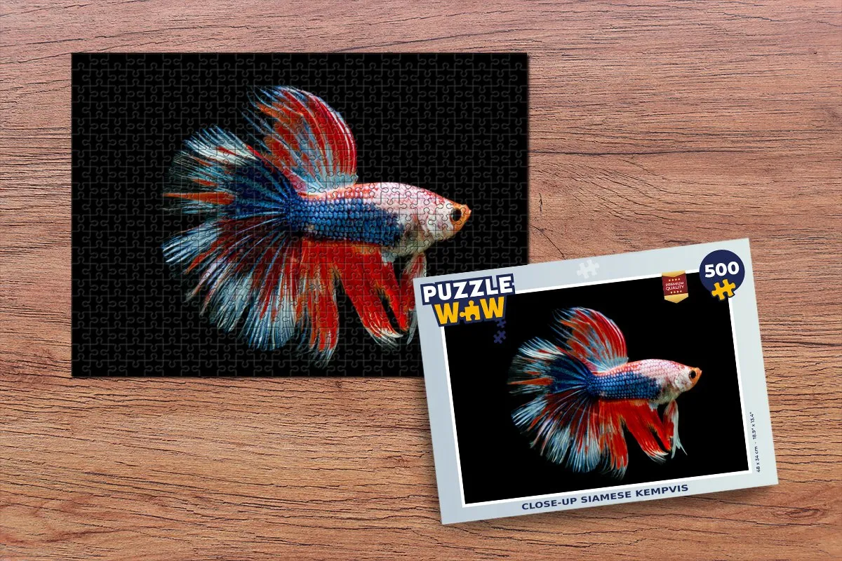 PuzzleWow Vis Zeedier Legpuzzel 500 Stuks - Multicolor