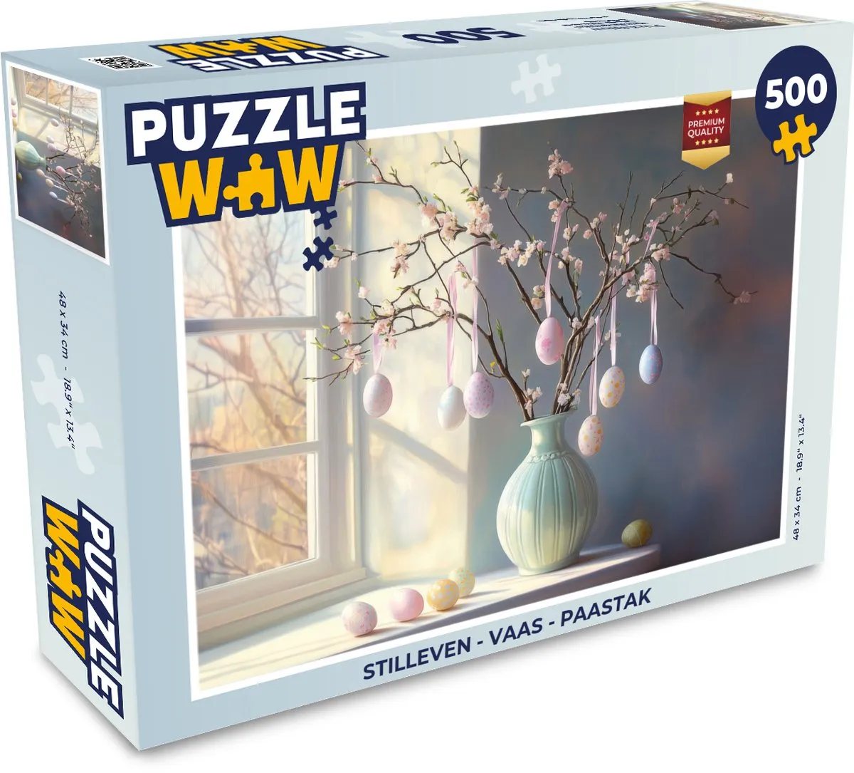 PuzzleWow Stilleven Paastak Legpuzzel 500 Stuks - MPN 8721172700667