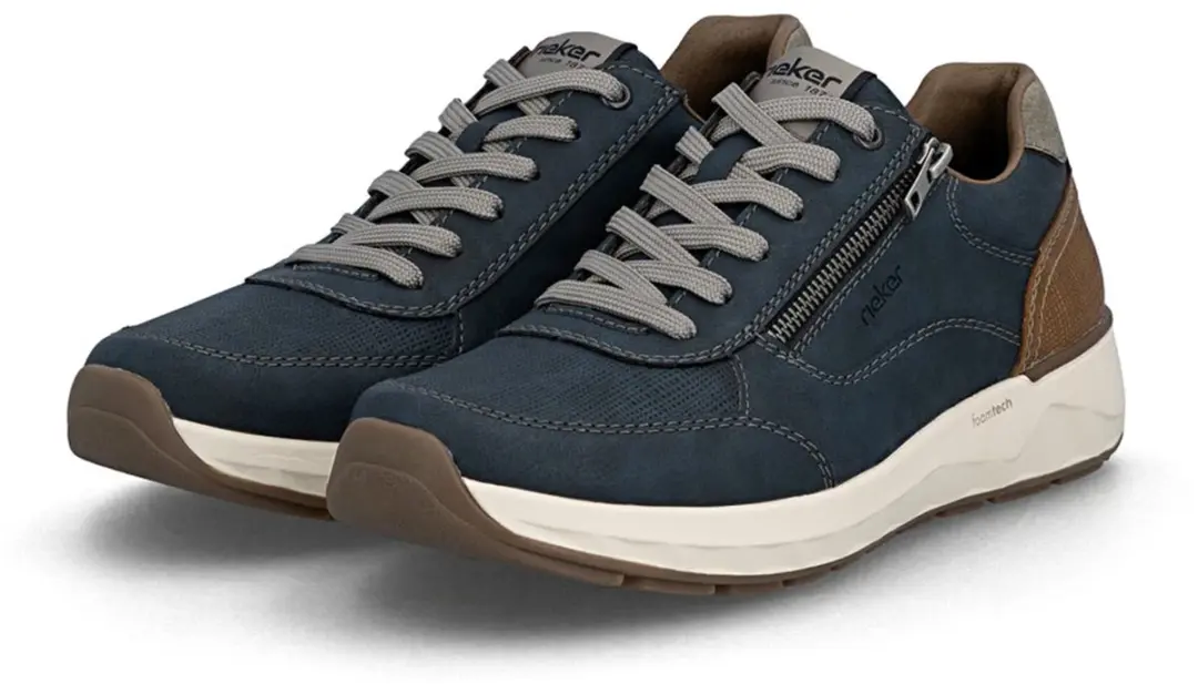 Rieker 11504 Heren Sneakers - Blauw - Maat 41
