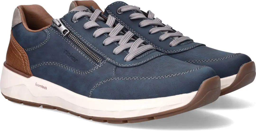 Rieker 11504 Heren Sneakers - Blauw - Maat 41