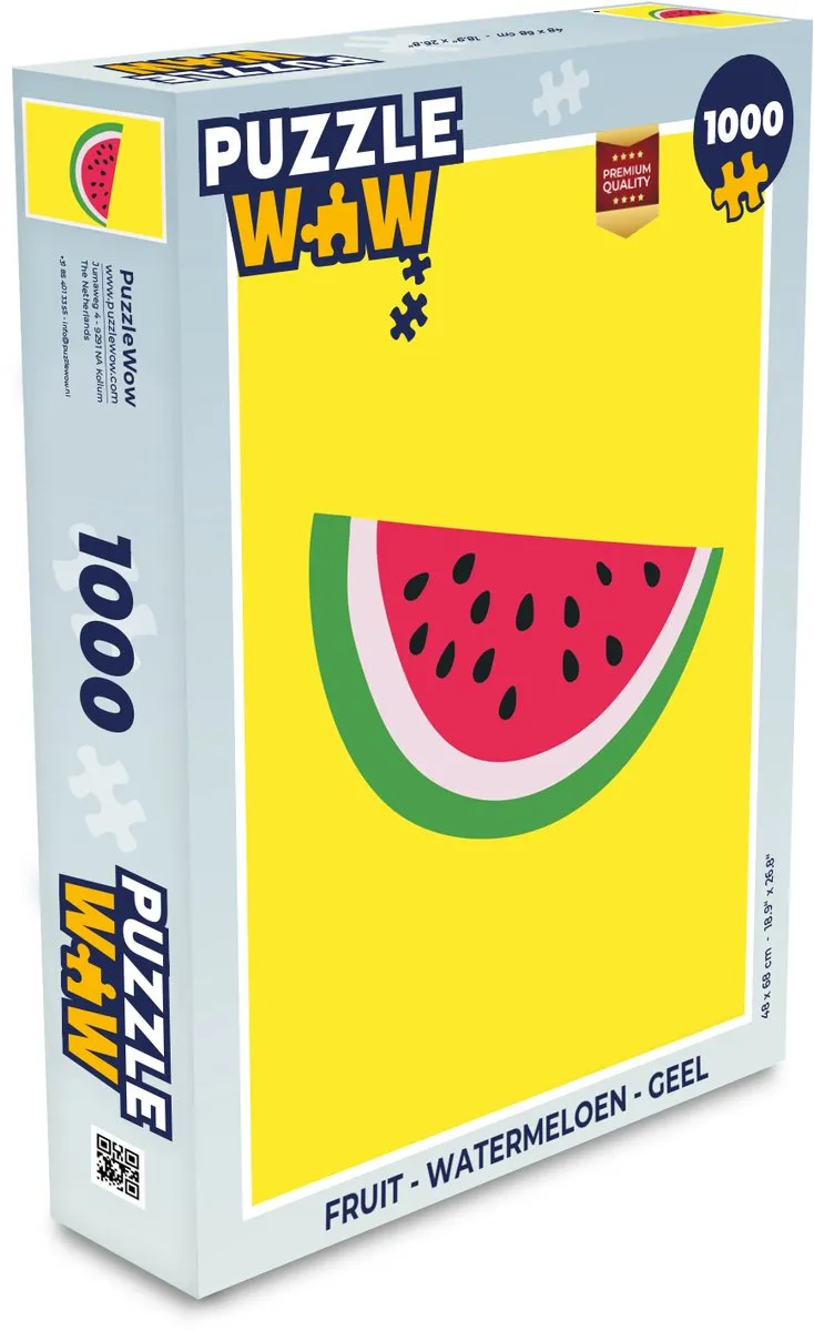 PuzzleWow Watermeloen Legpuzzel 1000 Stuks