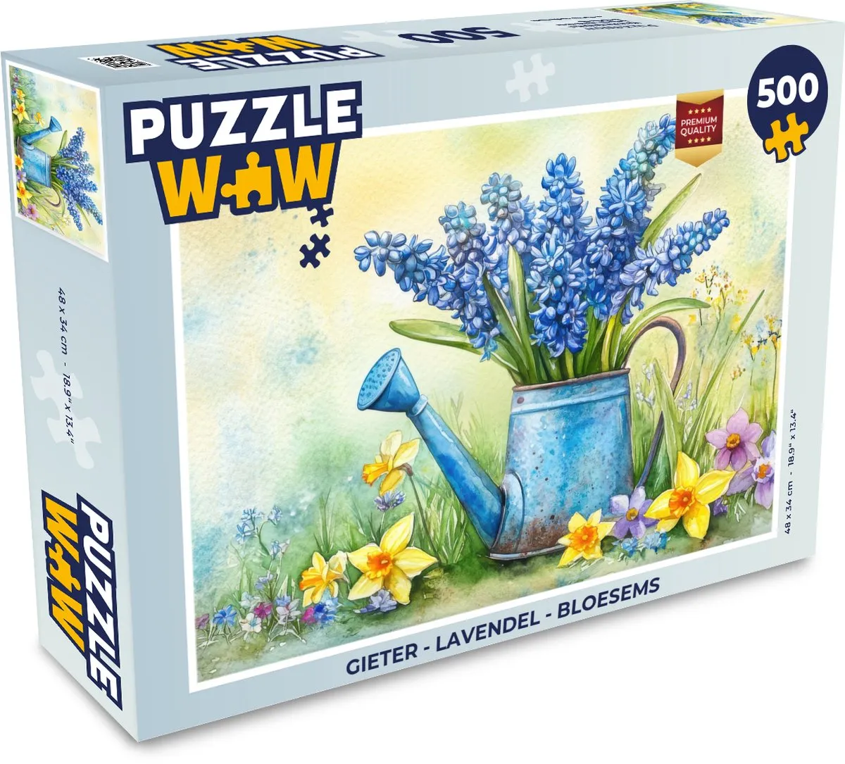 PuzzleWow Gieter Lavendel Bloesems Legpuzzel 500 Stuks