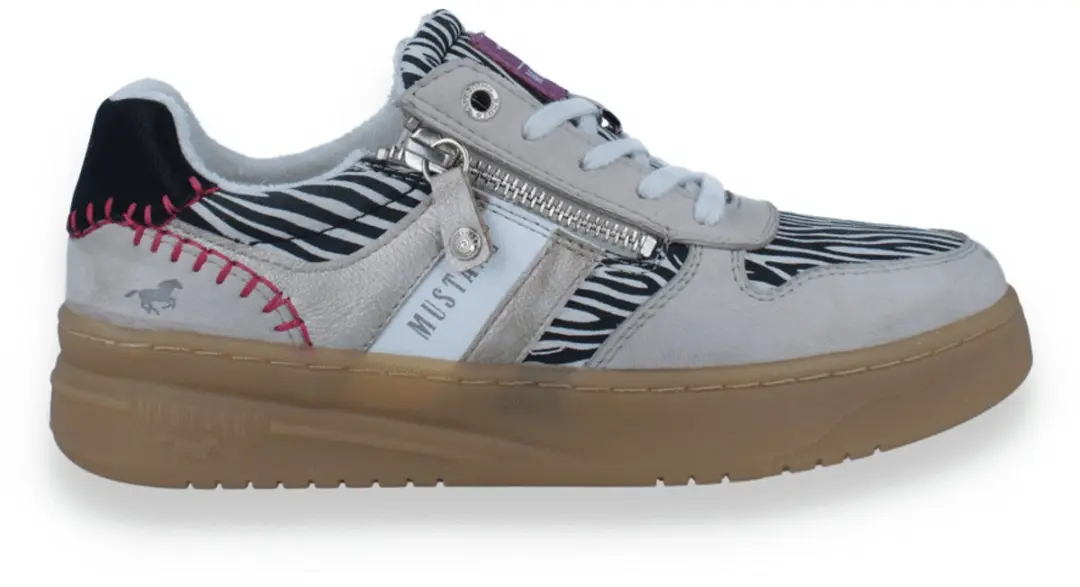 Mustang Dames Sneaker Beige/zwart