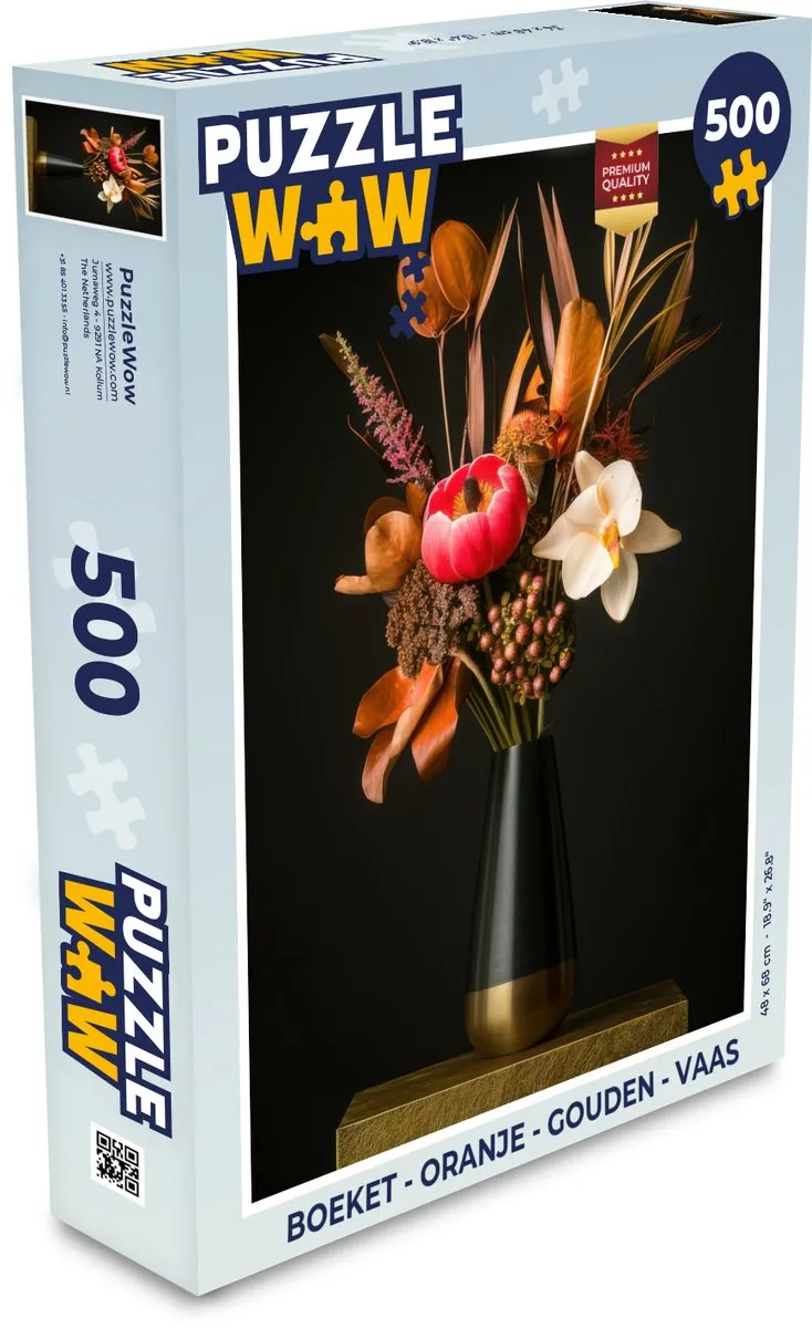 PuzzleWow Boeket Legpuzzel 500 Stuks - MPN 8721179516100