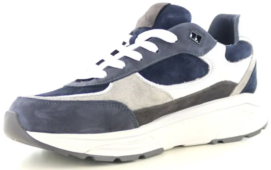 Xsensible Manhattan Heren Sneakers - Leer - Blauw - Maat 44