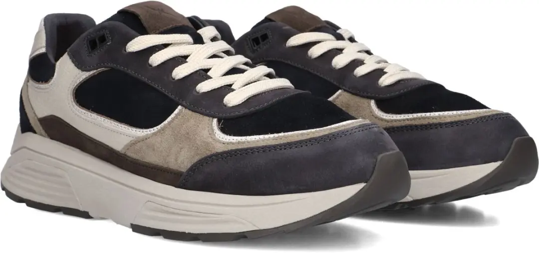 Xsensible Manhattan Heren Sneakers - Leer - Blauw - Maat 44