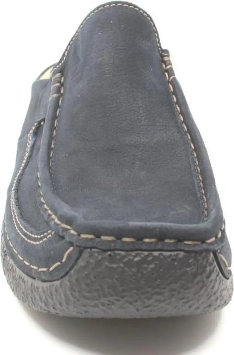 Wolky Roll Slide Slippers - Donkerblauw Maat 38