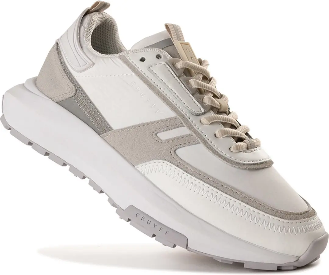 Cruyff Ambruzzia Lux beige wit sneakers dames (CC231870100)