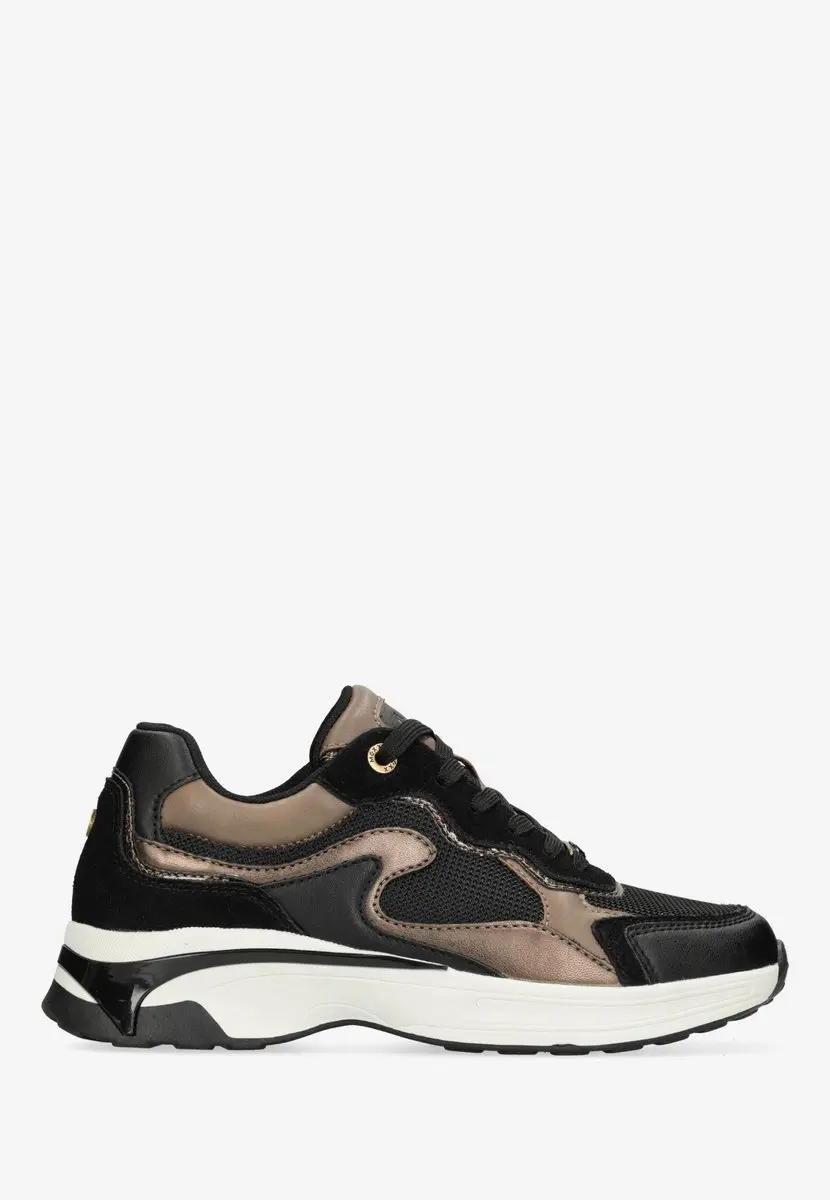 Mexx Portia Love Sneakers - Dames 38 - Zwart/Bruin