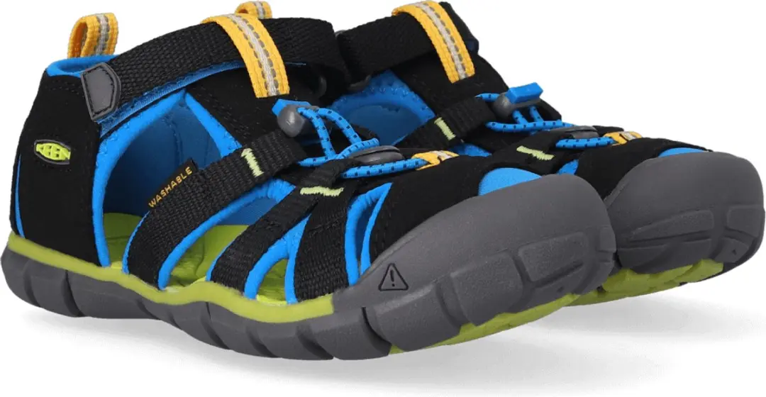 Keen Seacamp II Sandalen - Maat 37 - Zwart/Brilliant Blue