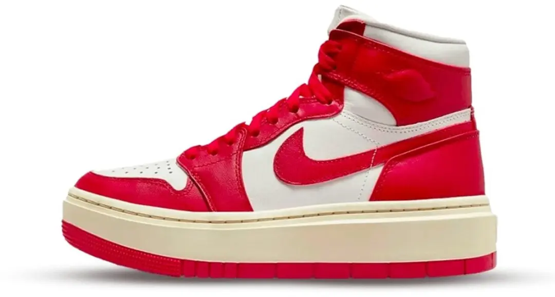 Air Jordan 1 Elevate High Damesschoenen, 38, Summit White/Coconut Milk/Varsity R