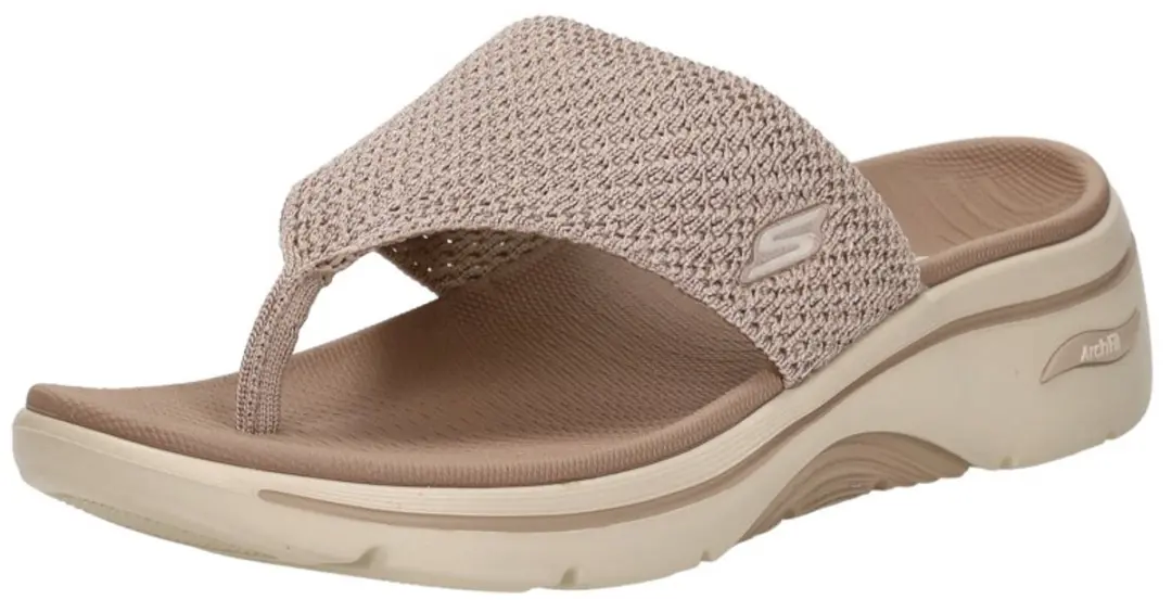 Skechers GO WALK ARCH FIT 2.0 Teenslipper 39 - Taupe