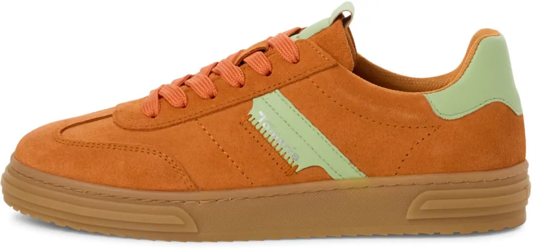 Tamaris Sneaker Lage Top Dames 1-23788-42 606 Damesschoenen Leer M2378842 oranje