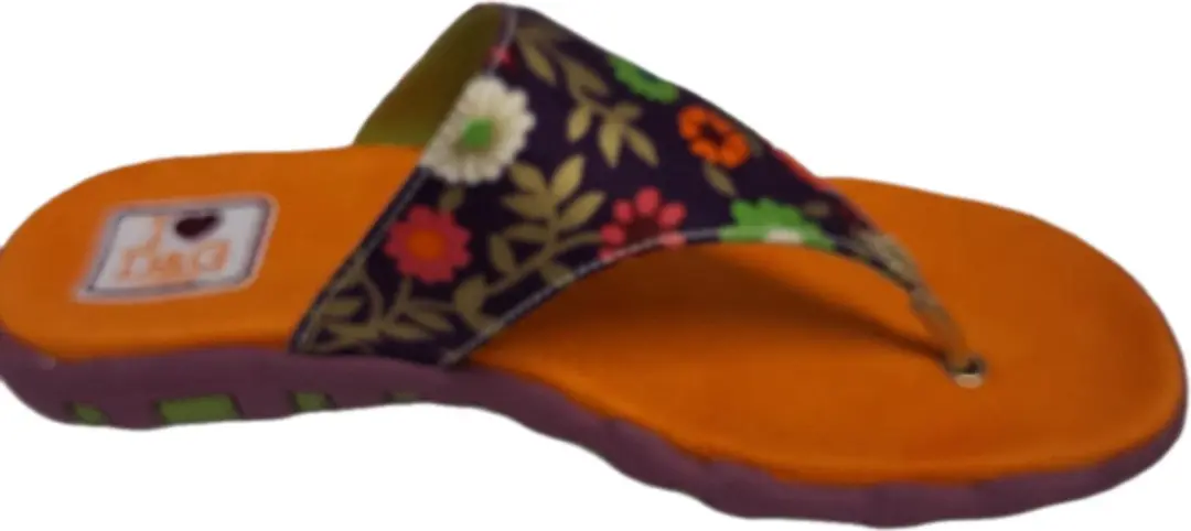 D&G TEENSLIPPER FLEURIL DECK EN ORANGE SOLE SIZE 37