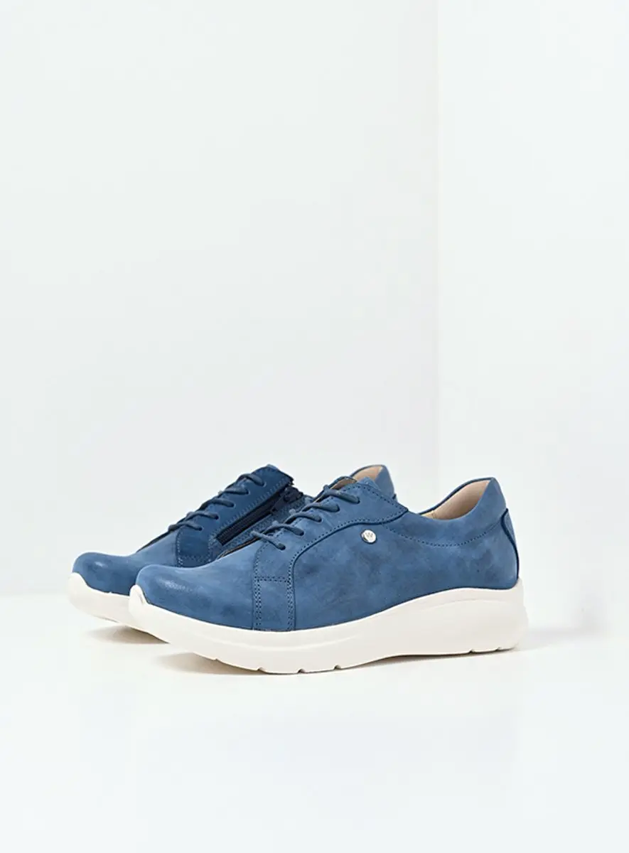 Wolky Dames Sneakers Blitz 06401 - 42 - Blauw