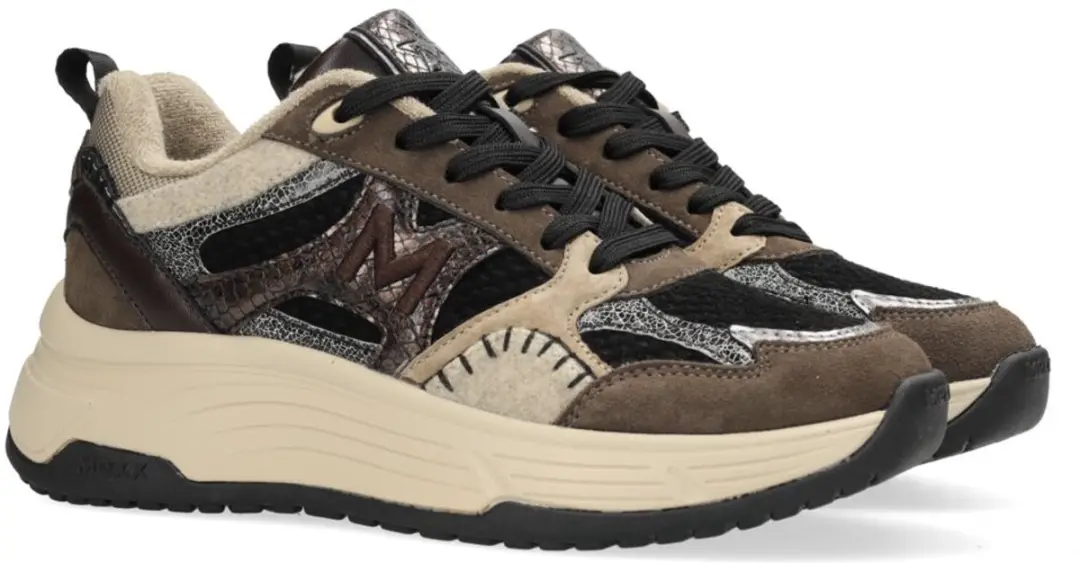 Mexx Vana Switch Sneakers - Grijs/Zwart - 37