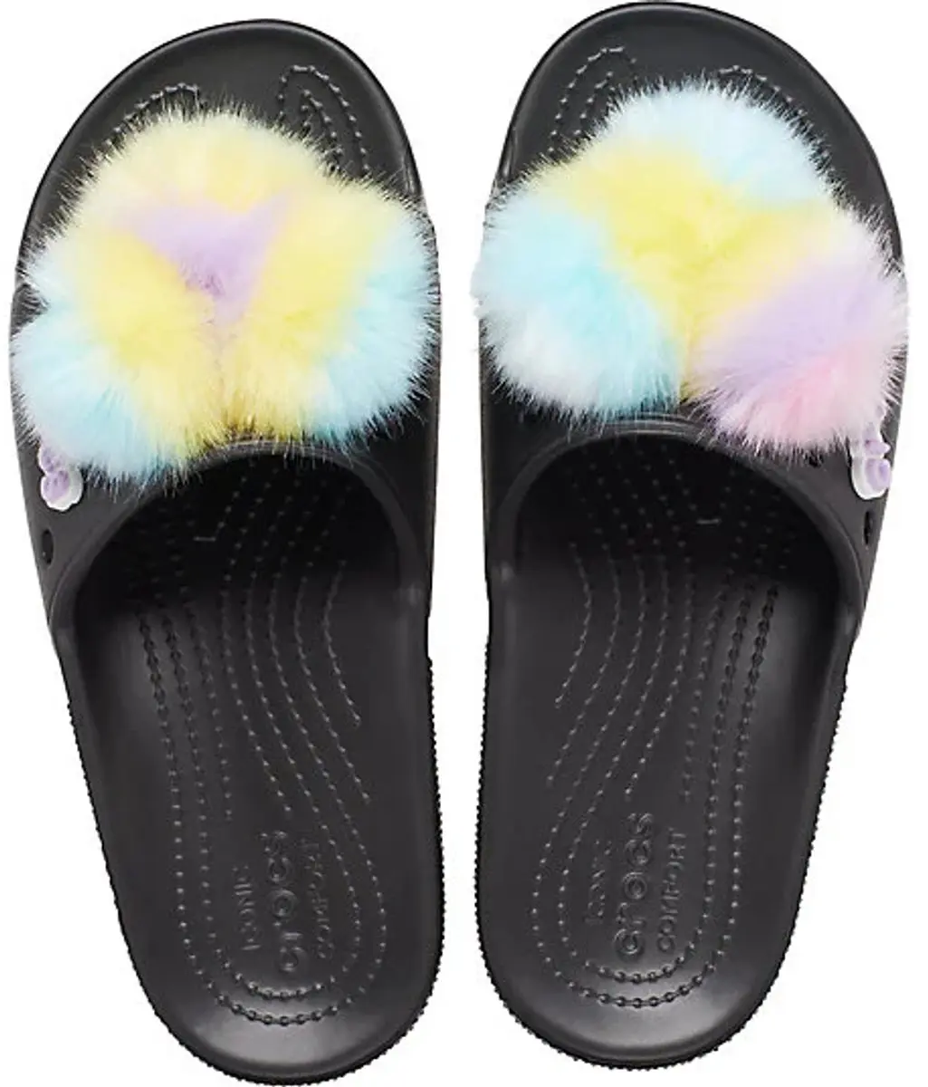Crocs Classic Fursure Slippers Zwart Maat 42/43 US M9/W11