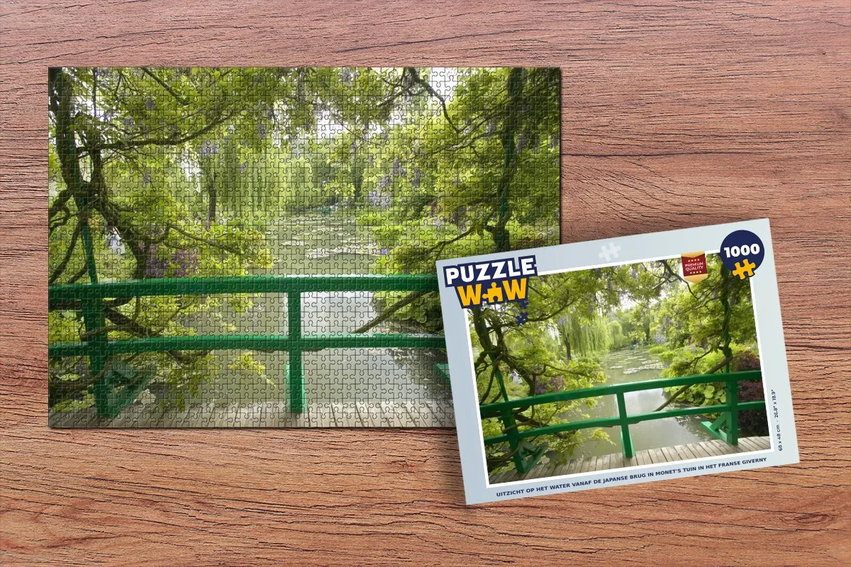 PuzzleWow Uitzicht op het water Puzzel 1000 Stuks - Multicolor
