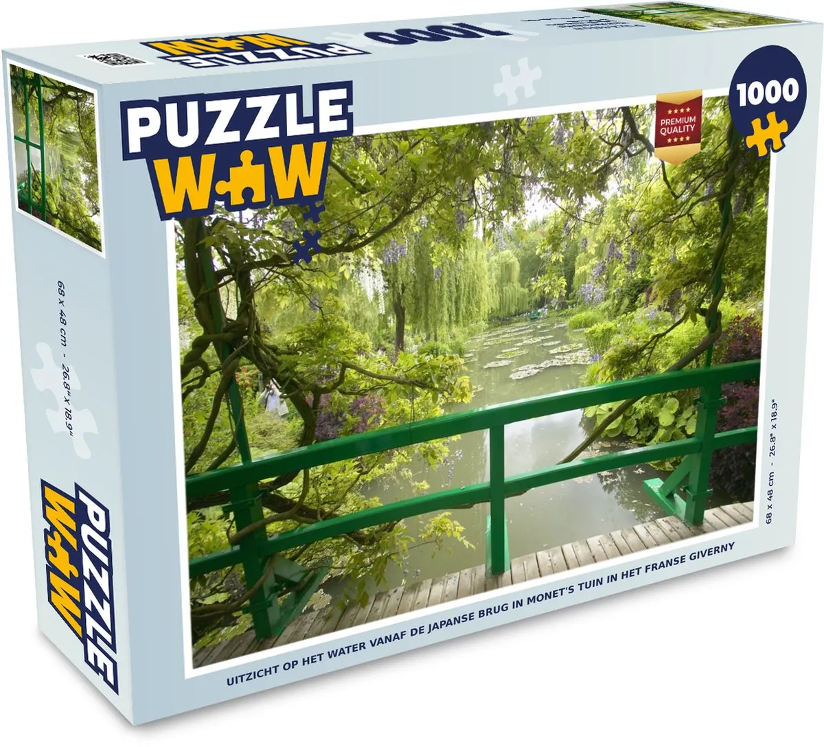PuzzleWow Uitzicht op het water Puzzel 1000 Stuks - Multicolor