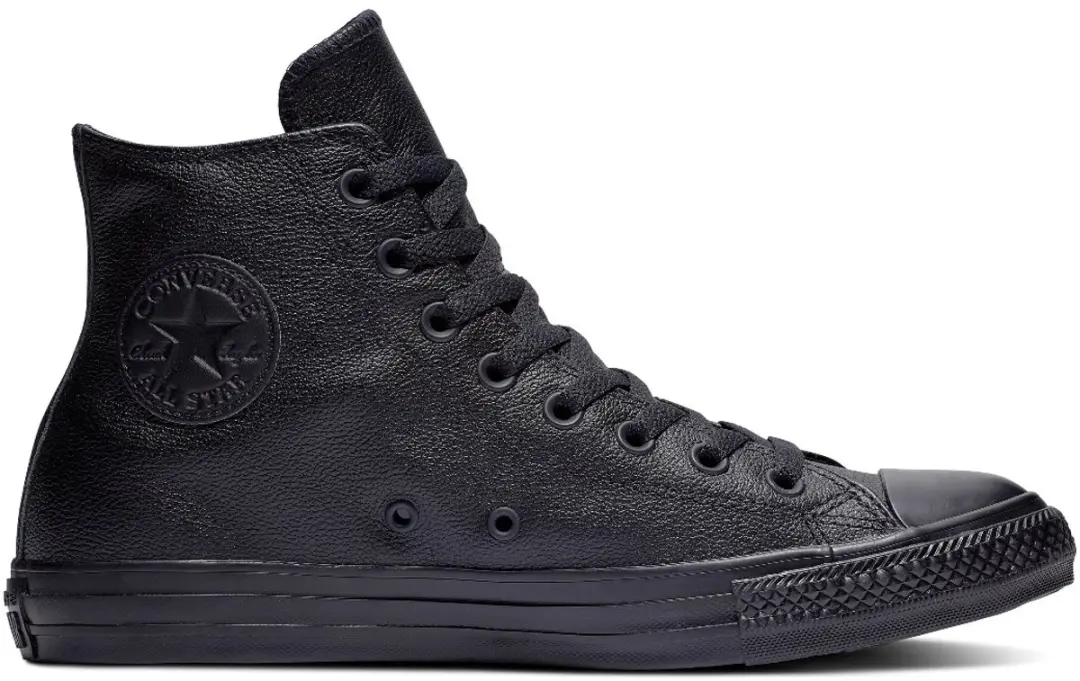 Converse All Stars Leather Hoog 135251C Zwart-35