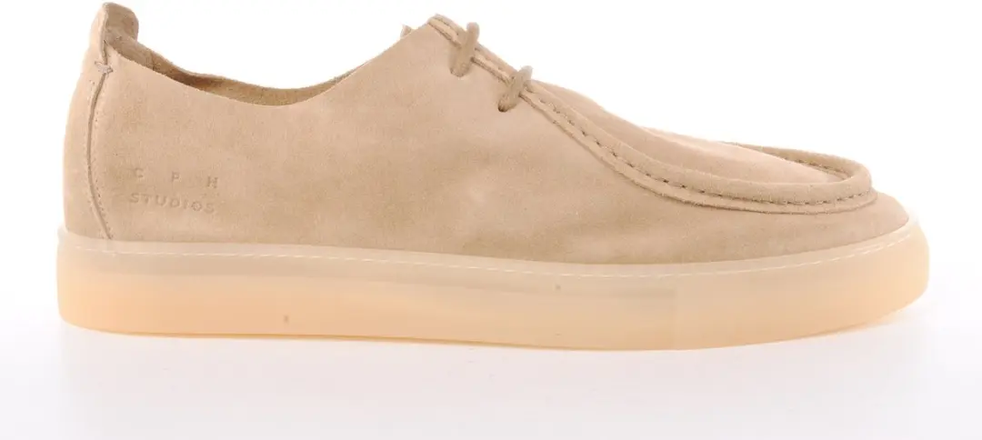 Copenhagen heren veterschoen Charles suède beige