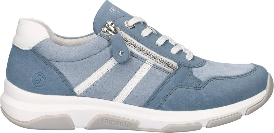 Remonte D1S04-10 Sneakers Blauw Leer en Suede Dames