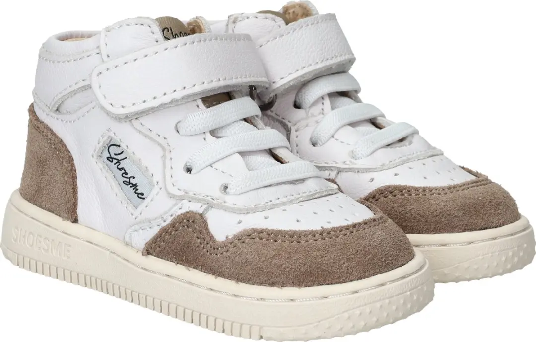 Shoesme Baby-Proof Sneakers Bn24s008 Junior - 22 - Wit/donkergrijs