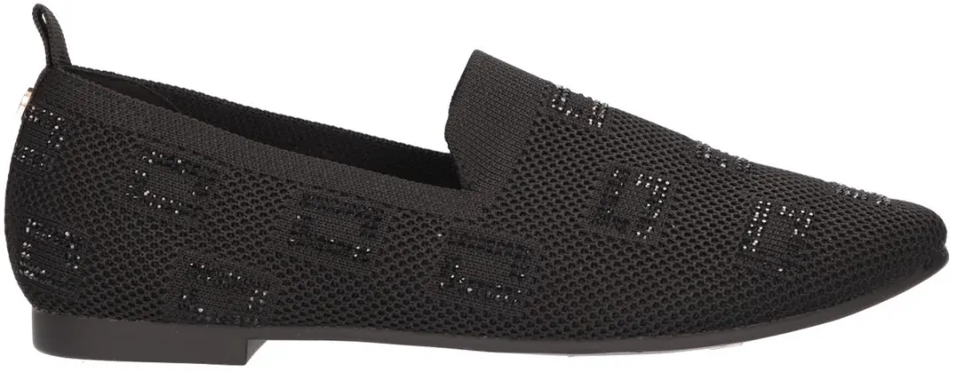 La Strada Loafer Zwart Knitted
