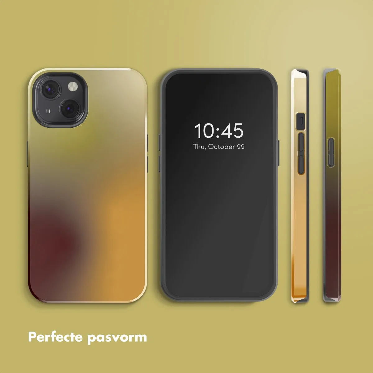 Selencia Hoesje iPhone 13 Gradient Olive Dust - MagSafe - afbeelding 6 van 6