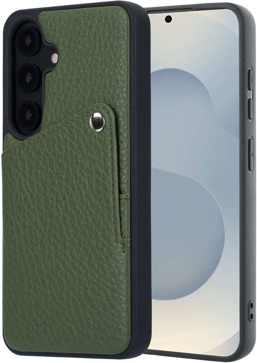 Selencia Hoesje Samsung Galaxy S24/S25 Sage Green - 2 Pasjes