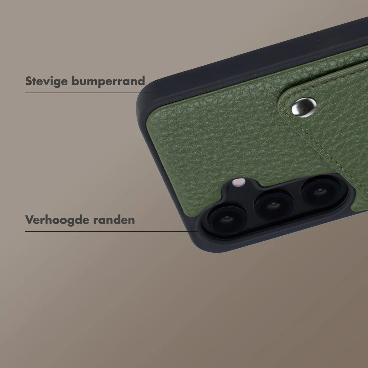 Selencia Hoesje Samsung Galaxy S24/S25 Sage Green - 2 Pasjes