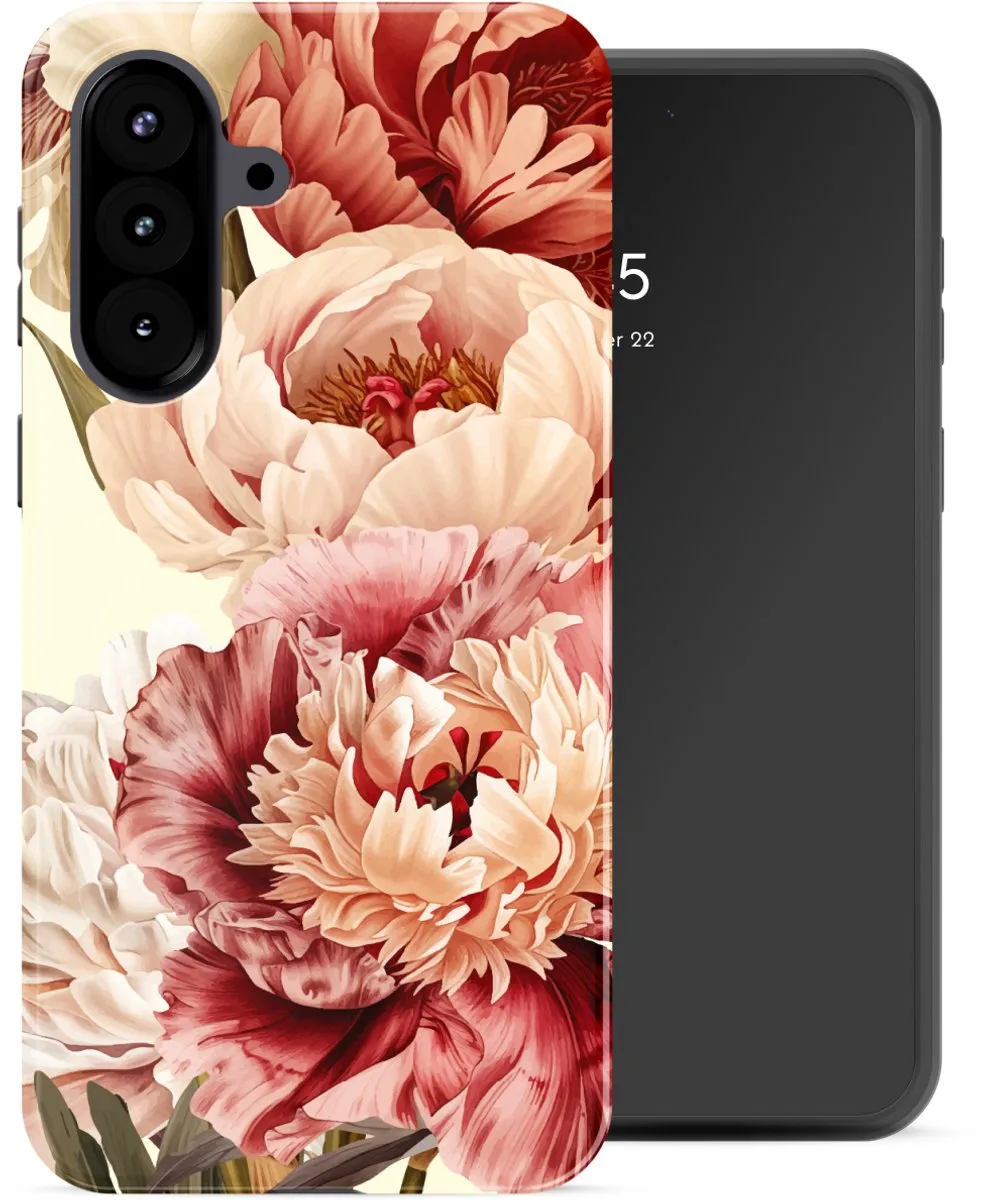 Selencia Hoesje Samsung Galaxy A57 Vintage Peony