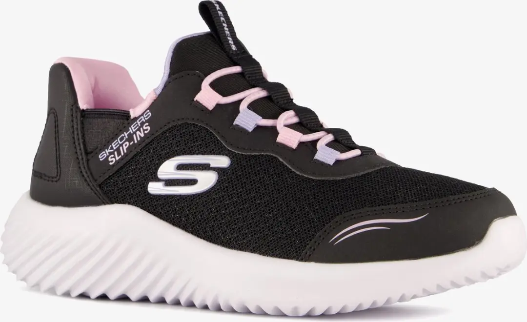 Skechers Slip-Ins Bounder meisjes sneakers zwart