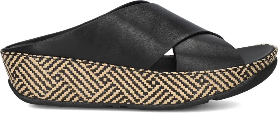 FitFlop Lulu Lux Cross Slide Slippers 40 - Zwart - afbeelding 6 van 6