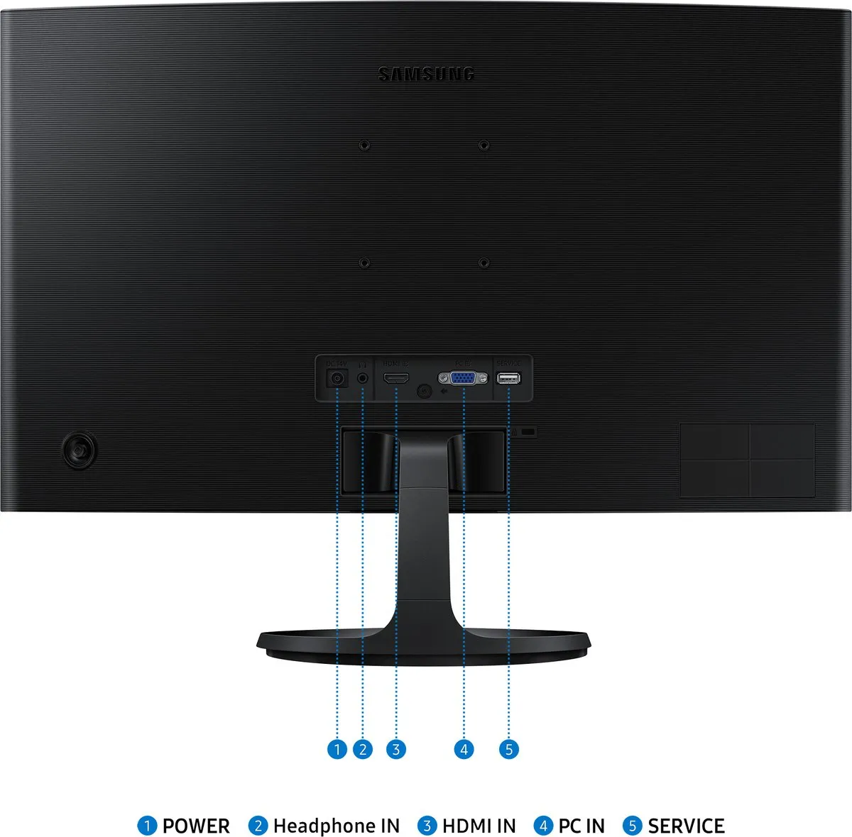 Samsung Essential S36GD Monitor 24" - VESA 75x75mm