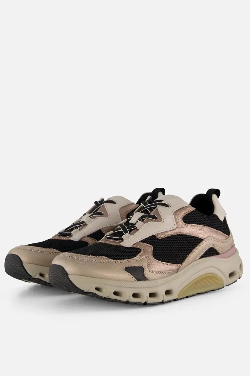 Gabor Rollingsoft Sneakers zwart Textiel